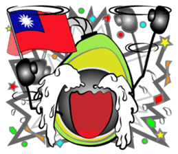 The support of avocado sticker #12473616