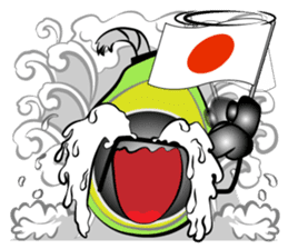 The support of avocado sticker #12473618