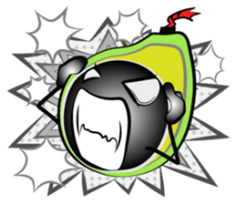 The support of avocado sticker #12473623