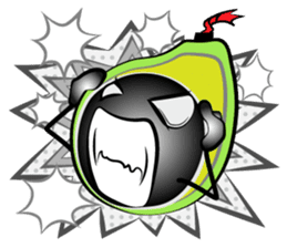 The support of avocado sticker #12473623