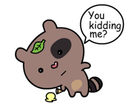 what's a raccoon sticker #12474195