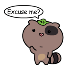 what's a raccoon sticker #12474200