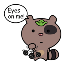 what's a raccoon sticker #12474205