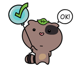 what's a raccoon sticker #12474211