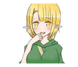 Elf girl 1 sticker #12474294