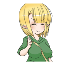 Elf girl 1 sticker #12474296