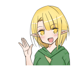 Elf girl 1 sticker #12474299