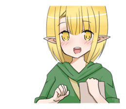 Elf girl 1 sticker #12474302