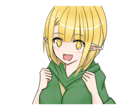 Elf girl 1 sticker #12474303