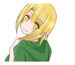 Elf girl 1 sticker #12474305