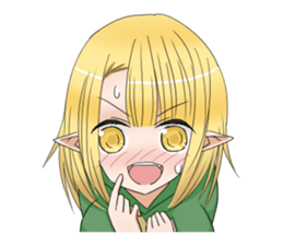 Elf girl 1 sticker #12474306
