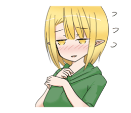 Elf girl 1 sticker #12474308