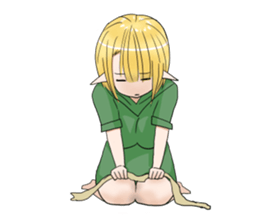 Elf girl 1 sticker #12474313