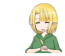 Elf girl 1 sticker #12474316