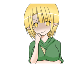 Elf girl 1 sticker #12474317