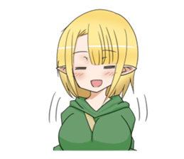 Elf girl 1 sticker #12474318