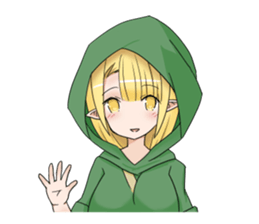 Elf girl 1 sticker #12474320