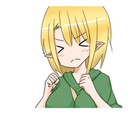 Elf girl 1 sticker #12474321