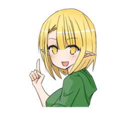 Elf girl 1 sticker #12474325