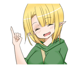 Elf girl 1 sticker #12474326