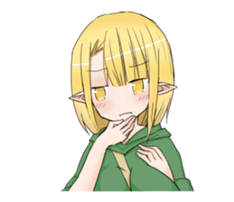 Elf girl 1 sticker #12474328