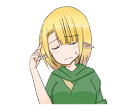 Elf girl 1 sticker #12474330