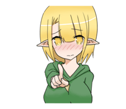 Elf girl 1 sticker #12474333