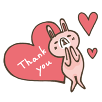 Rabbit of loose character sticker #12474378