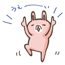 Rabbit of loose character sticker #12474380