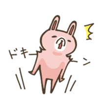 Rabbit of loose character sticker #12474385