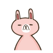 Rabbit of loose character sticker #12474388