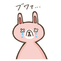 Rabbit of loose character sticker #12474389