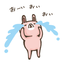 Rabbit of loose character sticker #12474390