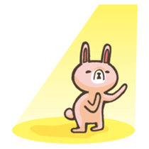 Rabbit of loose character sticker #12474399