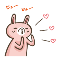 Rabbit of loose character sticker #12474401