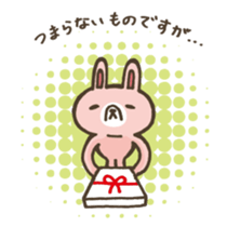 Rabbit of loose character sticker #12474408