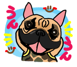 French bulldog family8 sticker #12474479