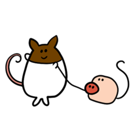 Rats and friends. sticker #12474899