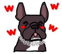 French bulldog family9 sticker #12475144