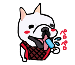 French bulldog family9 sticker #12475160