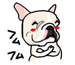French bulldog family9 sticker #12475163