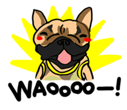 French bulldog family9 sticker #12475167