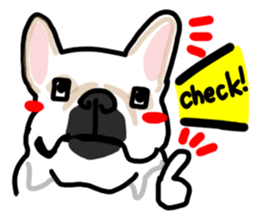 French bulldog family9 sticker #12475174
