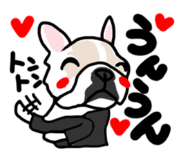 French bulldog family9 sticker #12475178