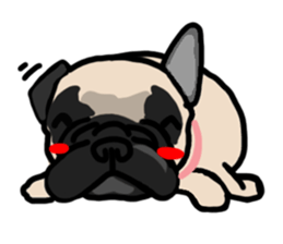 French bulldog family9 sticker #12475179