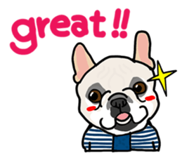 French bulldog family9 sticker #12475180