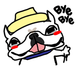 French bulldog family10 sticker #12475334