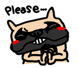 French bulldog family10 sticker #12475335