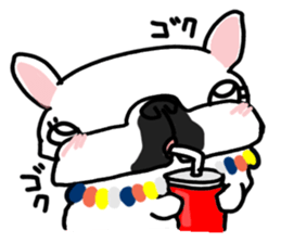 French bulldog family10 sticker #12475342