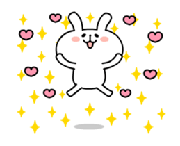 Rabbit is full of love sticker #12475659
